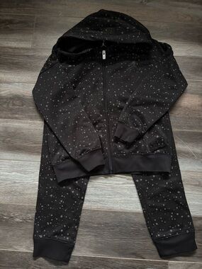 Jordan Black Zip Up Hoodie with Black Jumpman Logo